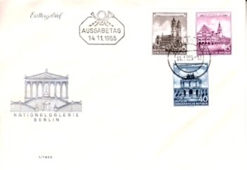 DDR FDC 0491 / 0496 ● - 1955